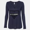 Women's Flowy Long Sleeve V-Neck Tee Thumbnail