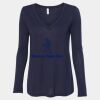 Women's Flowy Long Sleeve V-Neck Tee Thumbnail