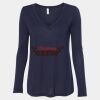 Women's Flowy Long Sleeve V-Neck Tee Thumbnail